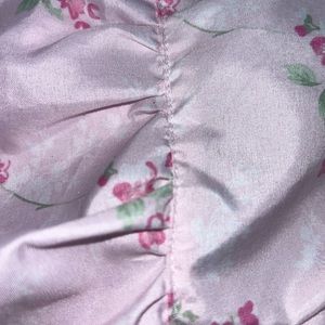 Pink Floral Rachel Ashwell, sheets with rips and cuts